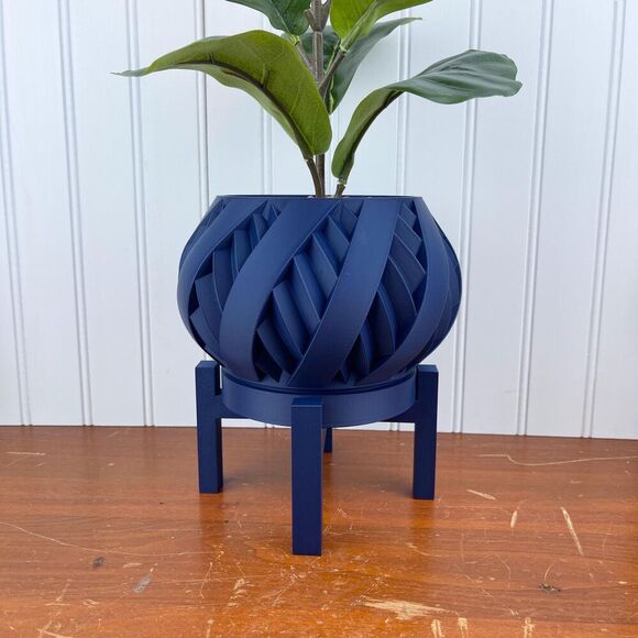 The Silvio, Indoor Flower Pot, Houseplants, Planter Drip Tray - Picture 1 of 12